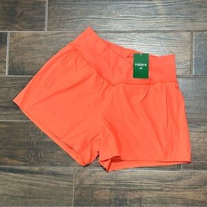 Brand new Halara cross front orange shorts